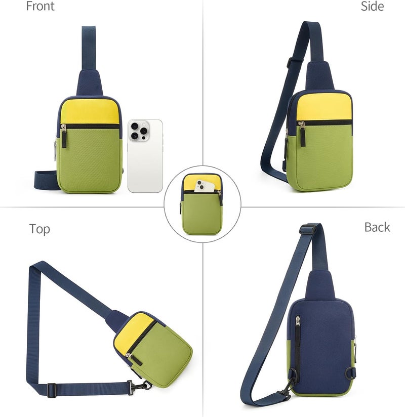 cotmcor Store Valentines Day Gifts for Kids: Fanny Pack Birthday Gift for 8 9 10 11 12 Year Old Teen Girls Trendy Stuff, Preppy Colorblock Crossbody Bag Adjustable Sling Belt Bags Purse for Travel Outdoor - Image 4